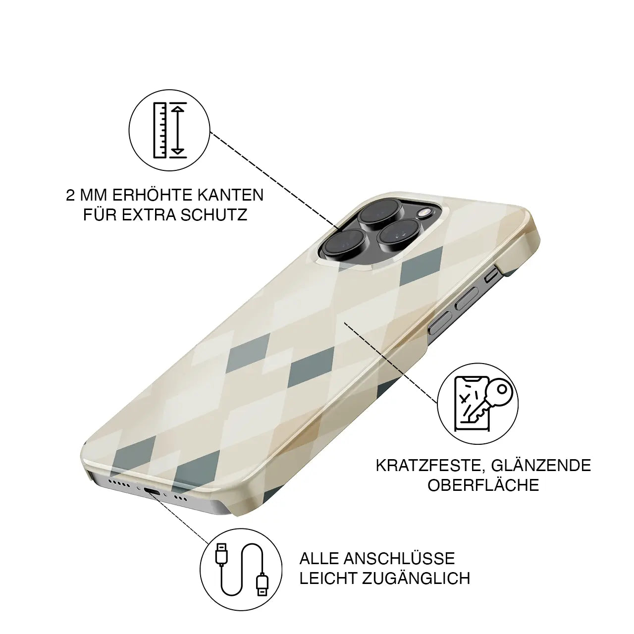 Checked Beige
